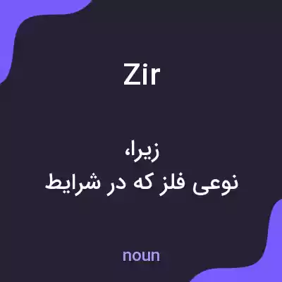 معنی zir به فارسی معنی zir به فارسی