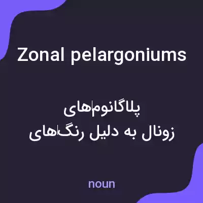 معنی zonal pelargoniums به فارسی معنی zonal pelargoniums به فارسی