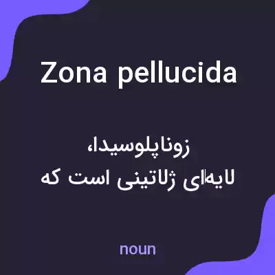 معنی zona pellucida به فارسی معنی zona pellucida به فارسی
