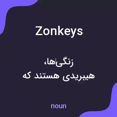 معنی zonkeys به فارسی معنی zonkeys به فارسی