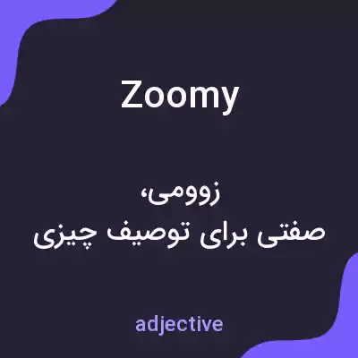 معنی zoomy به فارسی