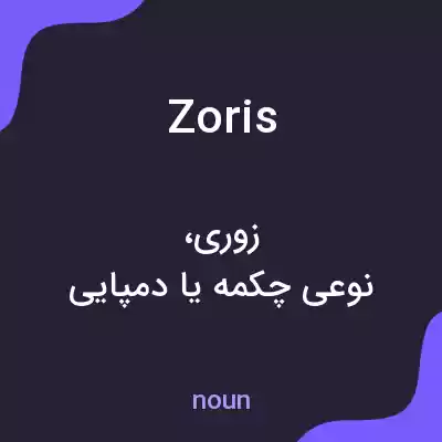 معنی zoris به فارسی معنی zoris به فارسی