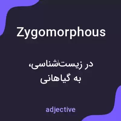 معنی zygomorphous به فارسی معنی zygomorphous به فارسی